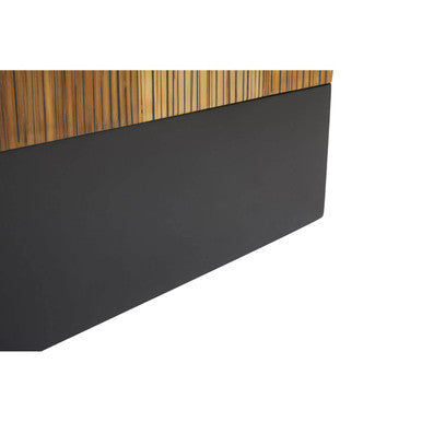 Orsina Gabor Large Square Bamboo Coffee Table – Natural & Ebony Finish