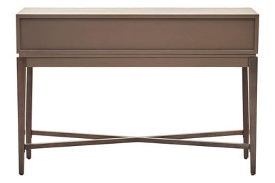 Orsina Dimaro Antique Grey 2-Drawer Console Table | Slim Hallway Desk