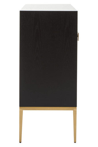 Orsina Davoli Black and Grey Sideboard – Modern Oak Veneer Buffet