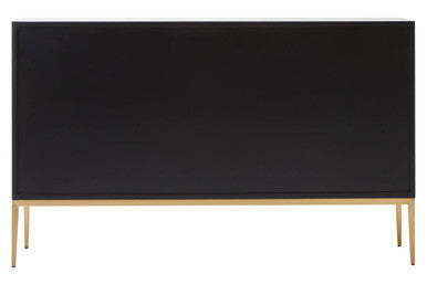 Orsina Davoli Black and Grey Sideboard – Modern Oak Veneer Buffet