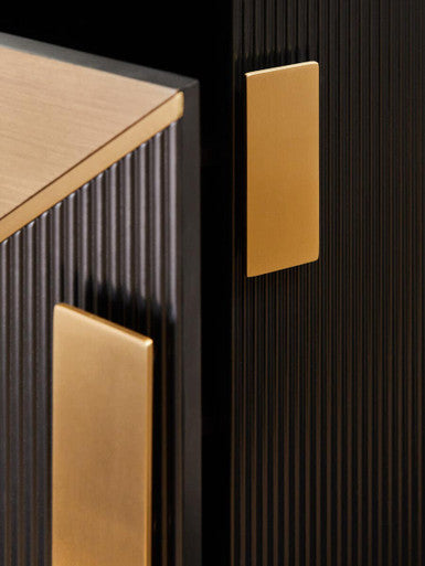 Orsina Davoli Black and Grey Sideboard – Modern Oak Veneer Buffet