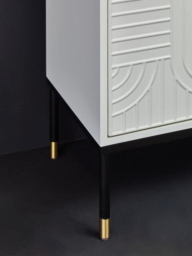 Orsina Danta Off White 2 Door Sideboard – Modern Storage Buffet Cabinet
