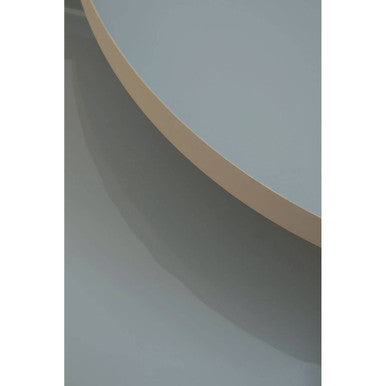 Orsina Corra Nesting Side Tables – Set of 3 Grey Enamel & Gold