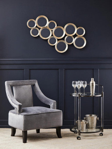 Orsina Oria Round 2 Tier Drinks Trolley – Modern Acrylic Bar Cart