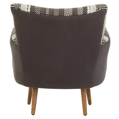 Orsina Cefena Accent Chair – Grey and White Textured Modern Seating