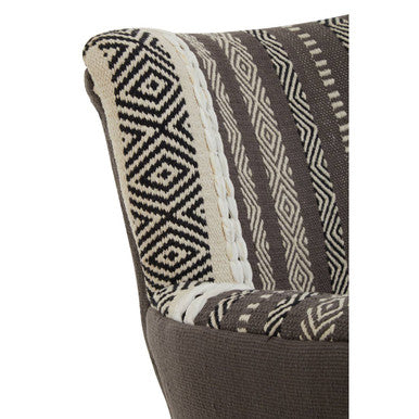 Orsina Cefena Accent Chair – Grey and White Textured Modern Seating