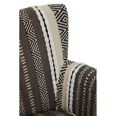 Orsina Cefena Accent Chair – Grey and White Textured Modern Seating