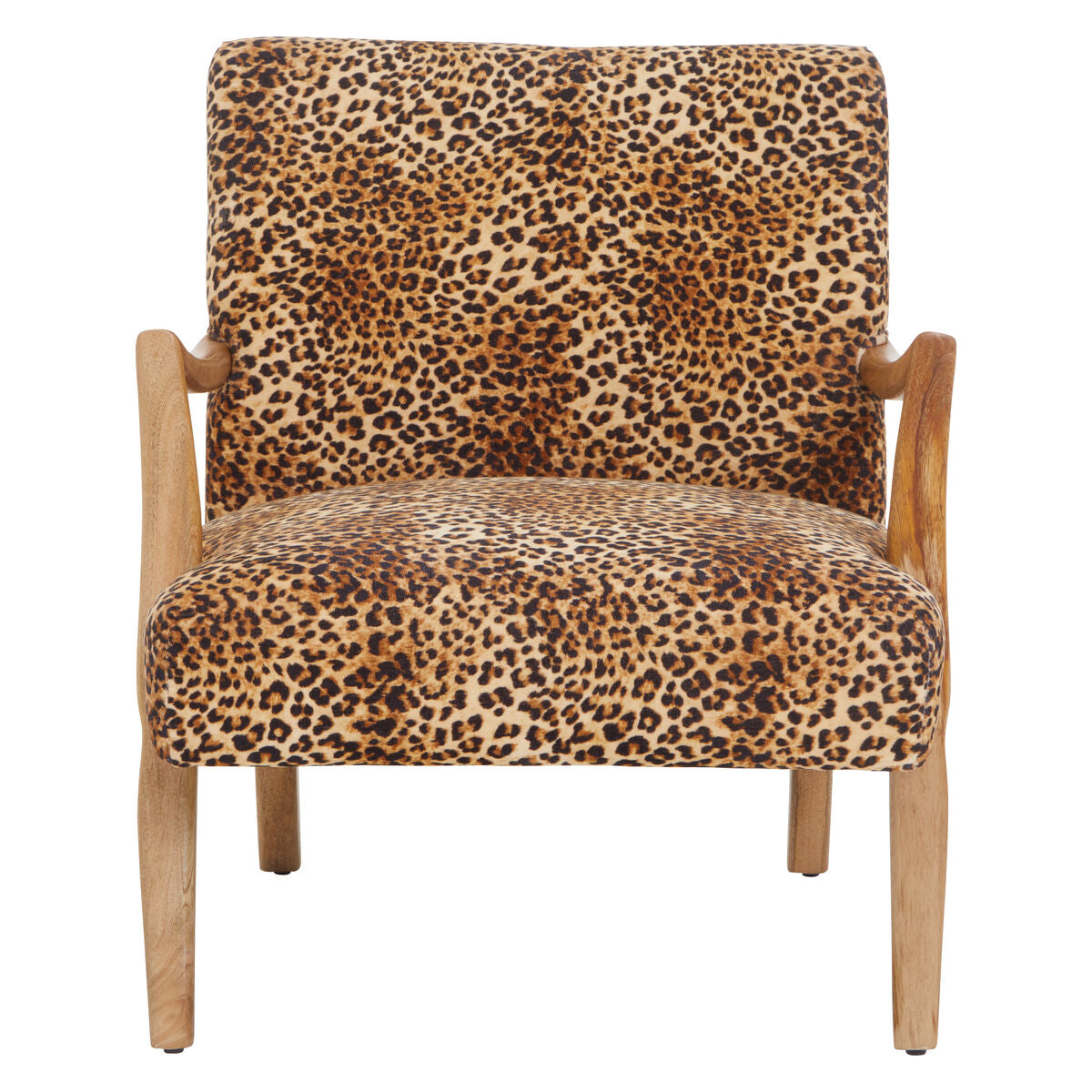 Orsina Cefena Leopard Print Accent Chair – Modern Animal Pattern Seat