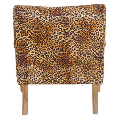 Orsina Cefena Leopard Print Accent Chair – Modern Animal Pattern Seat