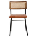 Orsina Buffalo Tan Leather Dining Chair – Cushioned Modern Seating