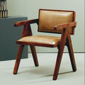 Orsina Buffalo Natural Leather Accent Chair – Modern Scandinavian Lounge