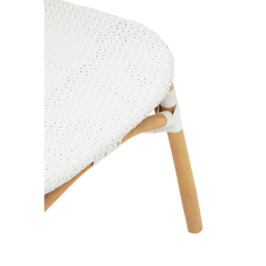 Orsina Manado Rattan Dining Chair – Natural and White Handwoven