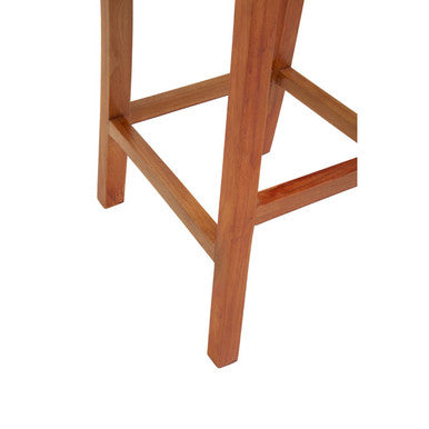 Orsina Java Natural Rattan Bar Chair – Grey Handwoven Coastal Barstool