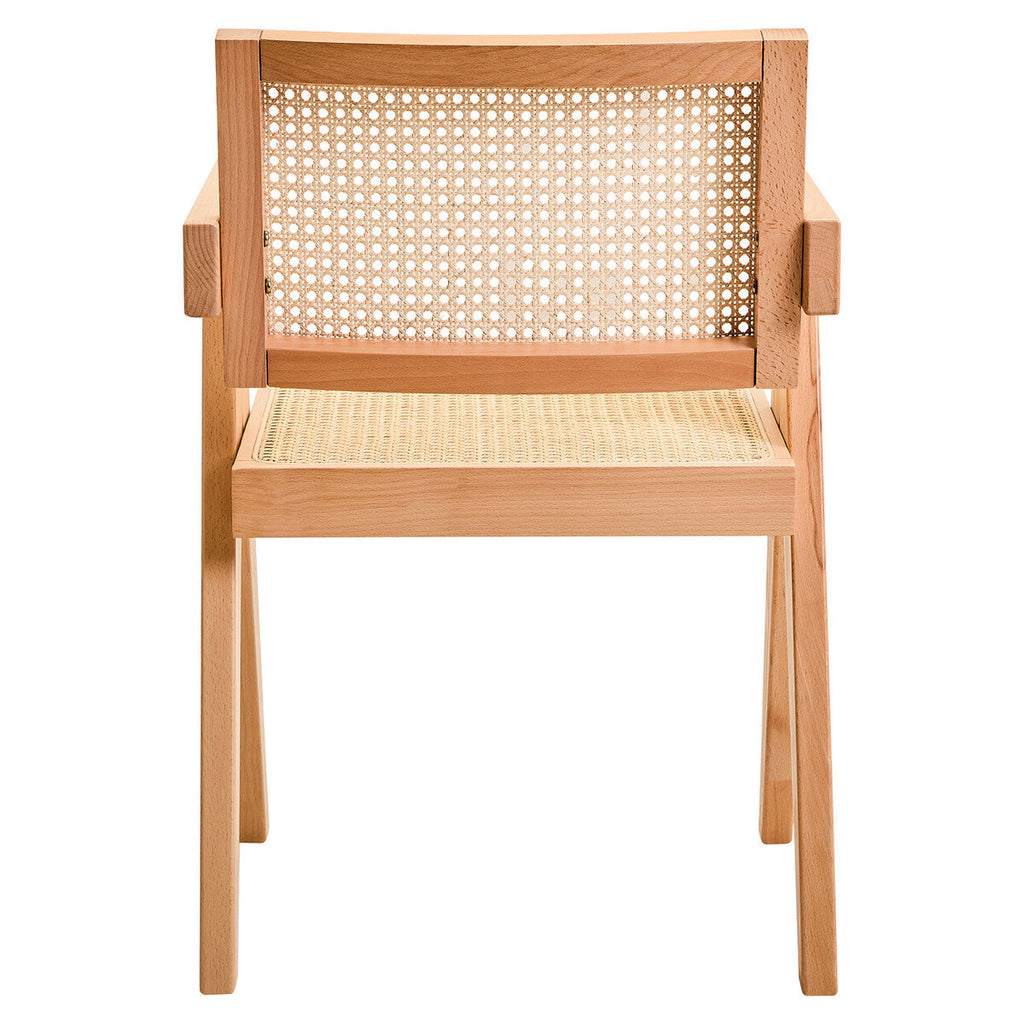 Orsina Cebu Natural Cane and Beech Wood Modern Dining Chair
