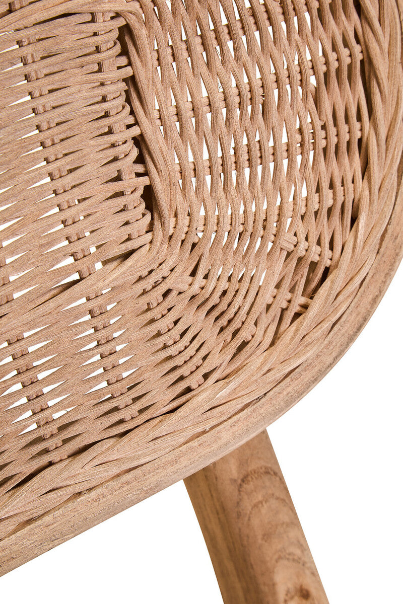 Orsina Cebu Dining Chair – Beige Fabric & Grey Wash Elm Wood