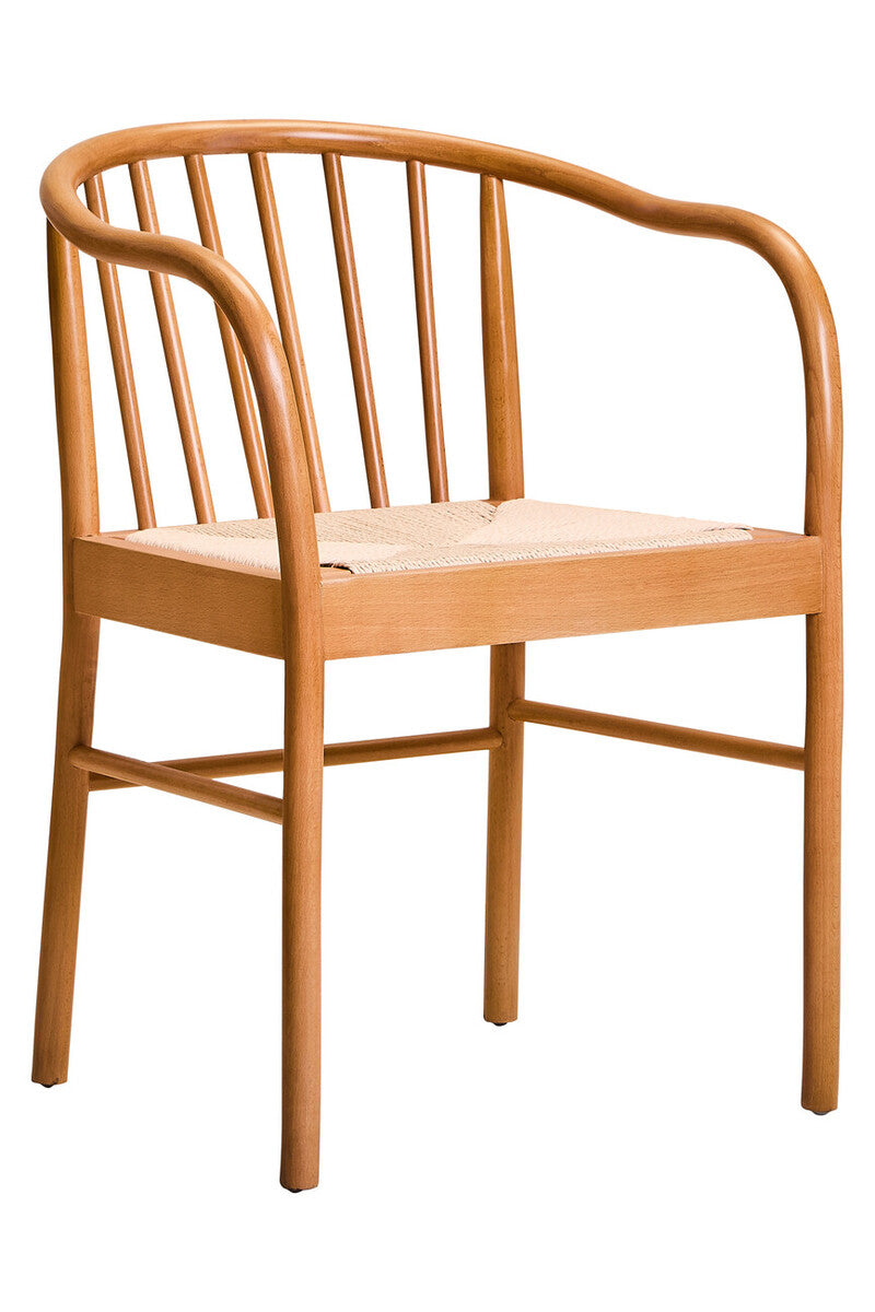 Orsina Cebu Natural Rope and Beech Wood Dining Chair – Modern Seating