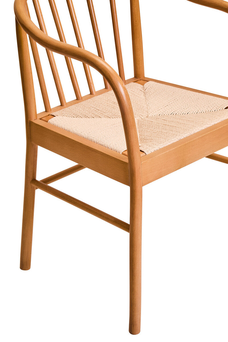 Orsina Cebu Natural Rope and Beech Wood Dining Chair – Modern Seating