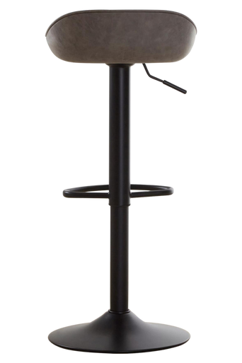 Orsina Dalston Ash Faux Leather Bar Stools – Set of 2 Adjustable
