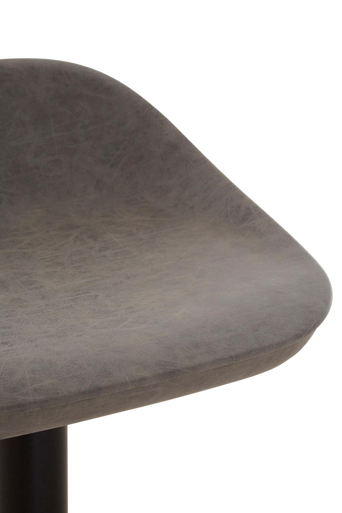 Orsina Dalston Ash Faux Leather Bar Stools – Set of 2 Adjustable