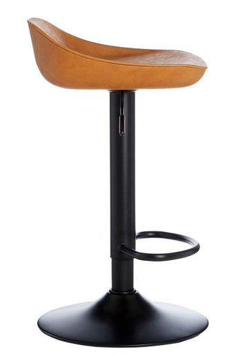 Orsina Dalston Camel Bar Stools – Set of 2 Adjustable Kitchen Seats