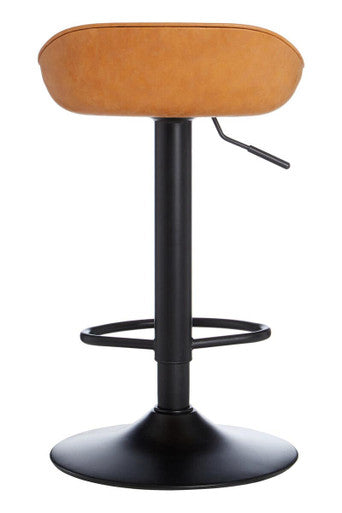 Orsina Dalston Camel Bar Stools – Set of 2 Adjustable Kitchen Seats