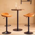 Orsina Dalston Camel Bar Stools – Set of 2 Adjustable Kitchen Seats