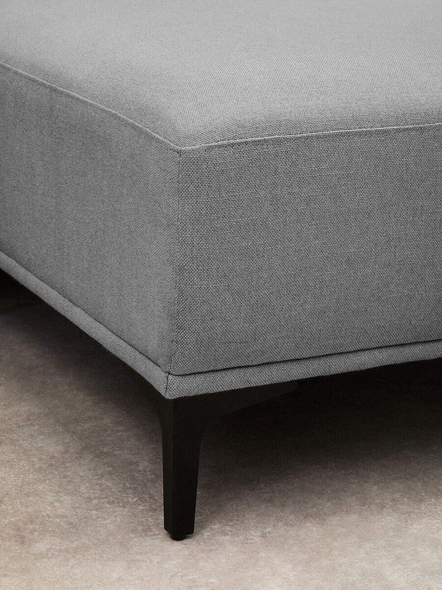 Orsina Toulon 3 Seater Grey Fabric Right Chaise Sectional Sofa