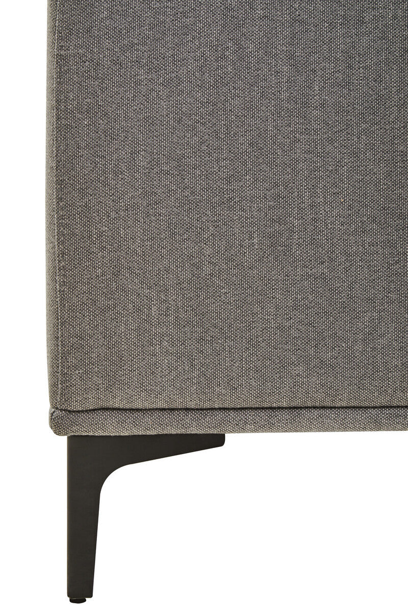 Orsina Toulon 3-Seater Grey Fabric Left Chaise Sofa – Modern Design