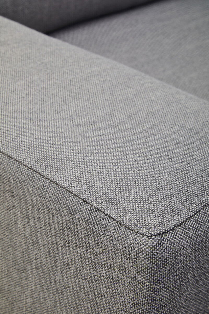 Orsina Toulon 3-Seater Grey Fabric Left Chaise Sofa – Modern Design
