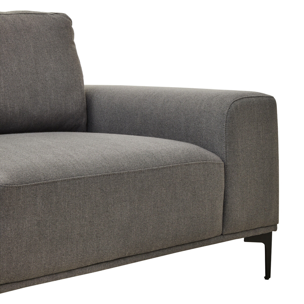 Orsina Toulon 3-Seater Grey Fabric Left Chaise Sofa – Modern Design