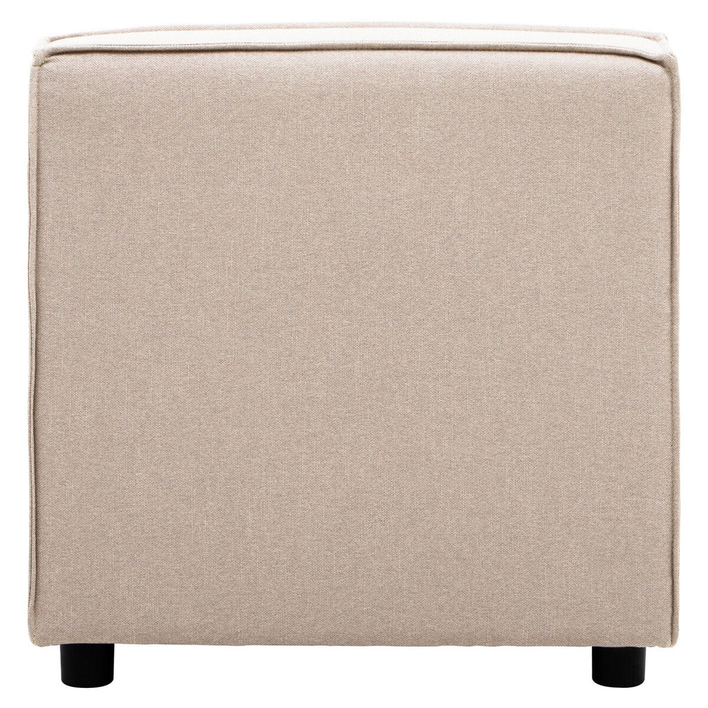 Orsina Toulouse Armless Modular Sofa – Natural Fabric Contemporary Seating