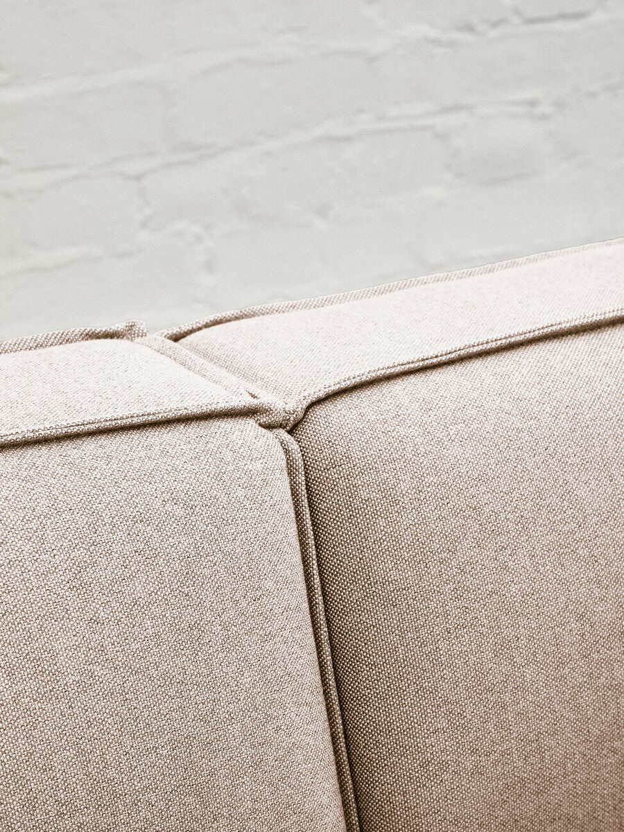 Orsina Toulouse Armless Modular Sofa – Natural Fabric Contemporary Seating