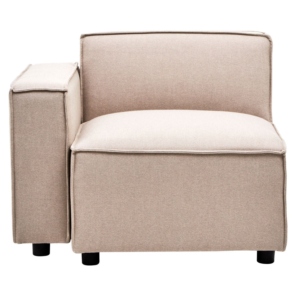 Orsina Toulouse Natural Fabric Left Arm Modular Sofa – Modern Sectional