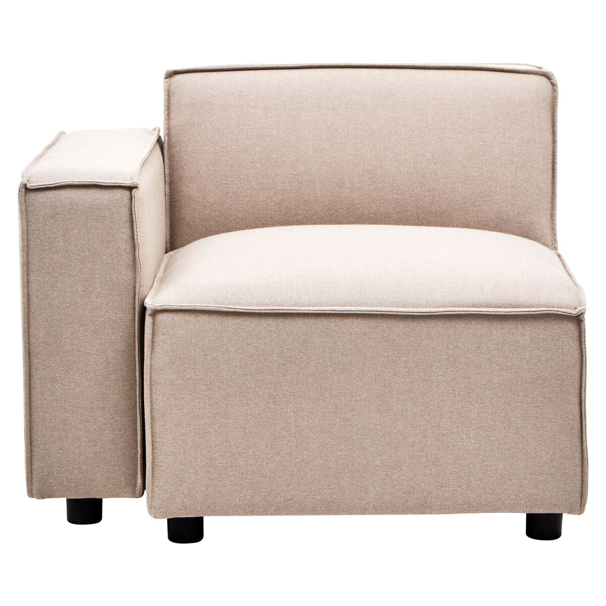 Orsina Toulouse Natural Fabric Left Arm Modular Sofa – Modern Sectional