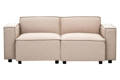 Orsina Toulouse Natural Fabric Left Arm Modular Sofa – Modern Sectional