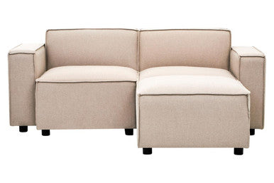 Orsina Toulouse Natural Fabric Left Arm Modular Sofa – Modern Sectional
