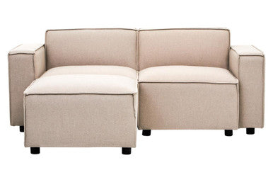Orsina Toulouse Natural Fabric Left Arm Modular Sofa – Modern Sectional