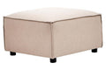 Orsina Toulouse Modular Ottoman – Natural Fabric Living Room Footrest
