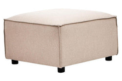 Orsina Toulouse Modular Ottoman – Natural Fabric Living Room Footrest