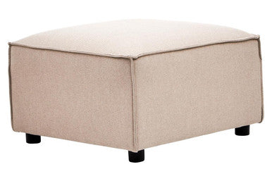 Orsina Toulouse Modular Ottoman – Natural Fabric Living Room Footrest