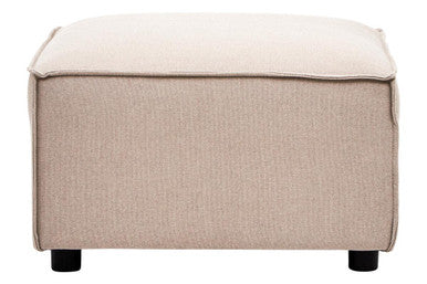 Orsina Toulouse Modular Ottoman – Natural Fabric Living Room Footrest