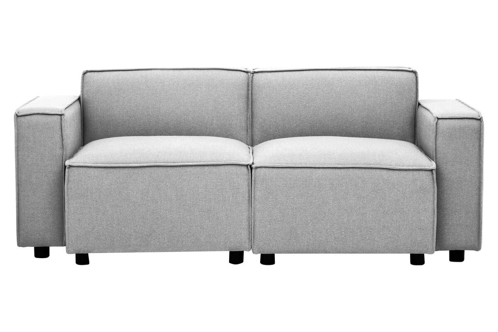 Orsina Toulouse Grey Fabric Right Arm Modular Sofa – Modern Sectional