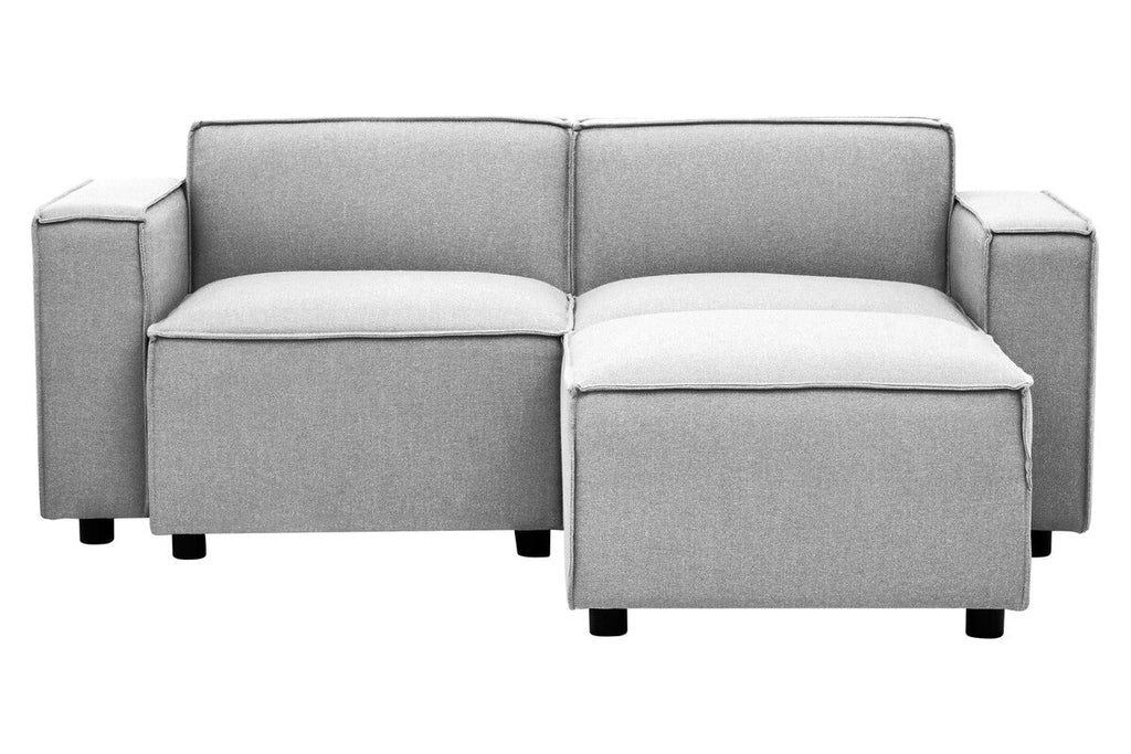 Orsina Toulouse Grey Fabric Right Arm Modular Sofa – Modern Sectional