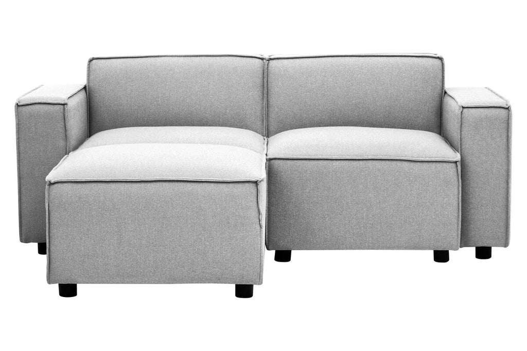 Orsina Toulouse Grey Fabric Right Arm Modular Sofa – Modern Sectional
