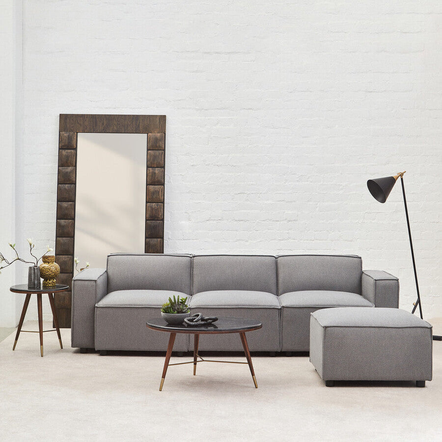 Orsina Toulouse Grey Fabric Right Arm Modular Sofa – Modern Sectional
