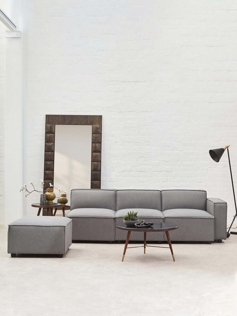Orsina Toulouse Grey Fabric Right Arm Modular Sofa – Modern Sectional