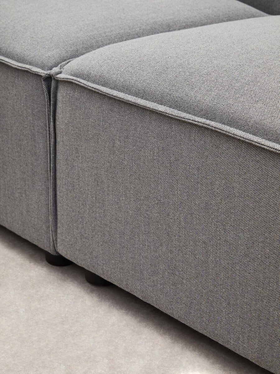 Orsina Toulouse Grey Fabric Right Arm Modular Sofa – Modern Sectional