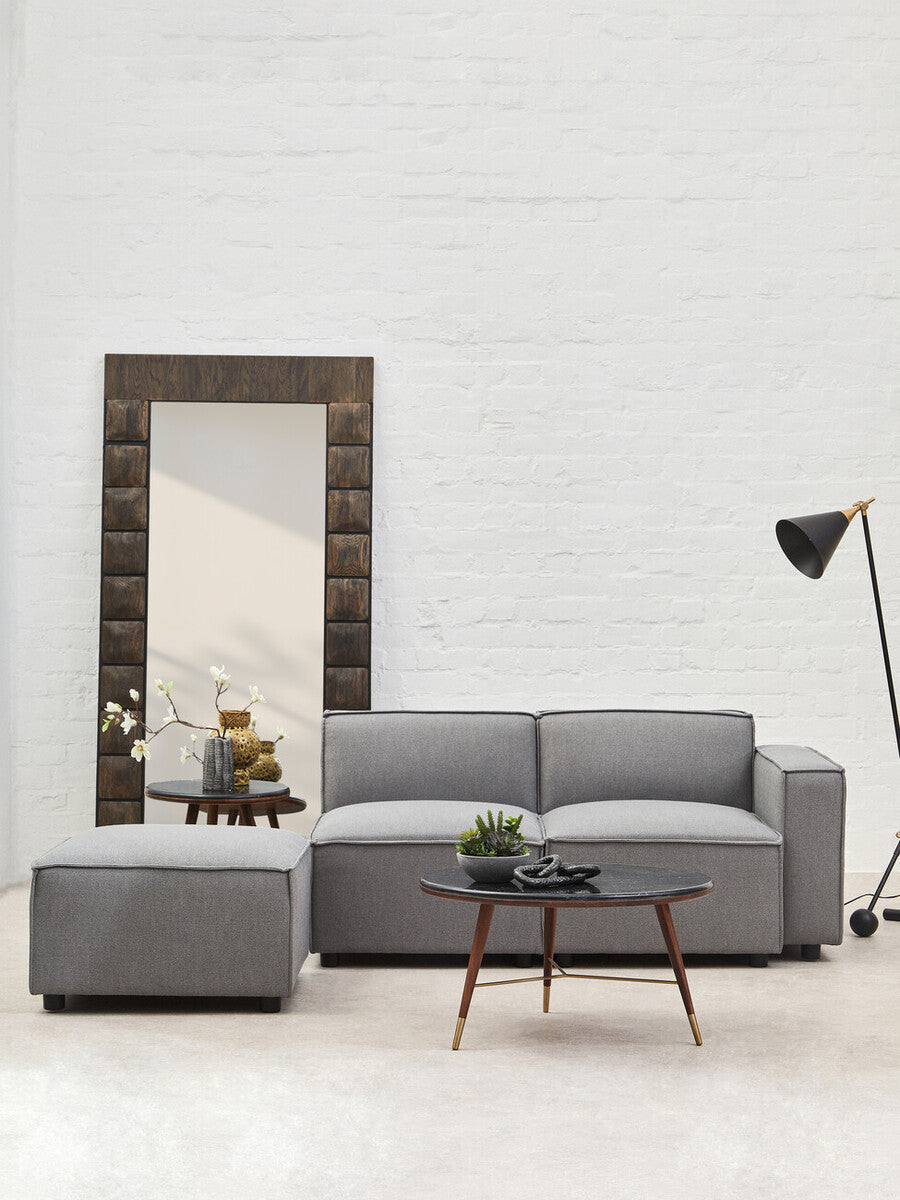 Orsina Toulouse Grey Fabric Right Arm Modular Sofa – Modern Sectional
