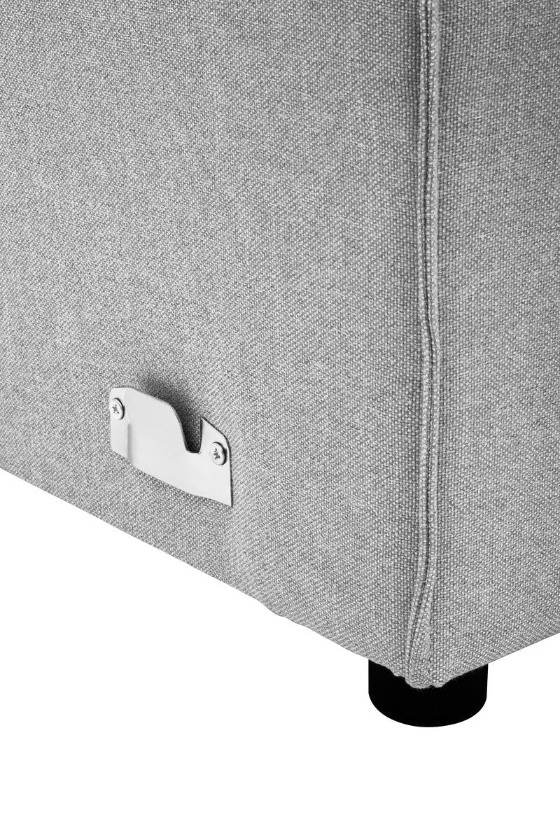 Orsina Toulouse Grey Fabric Right Arm Modular Sofa – Modern Sectional