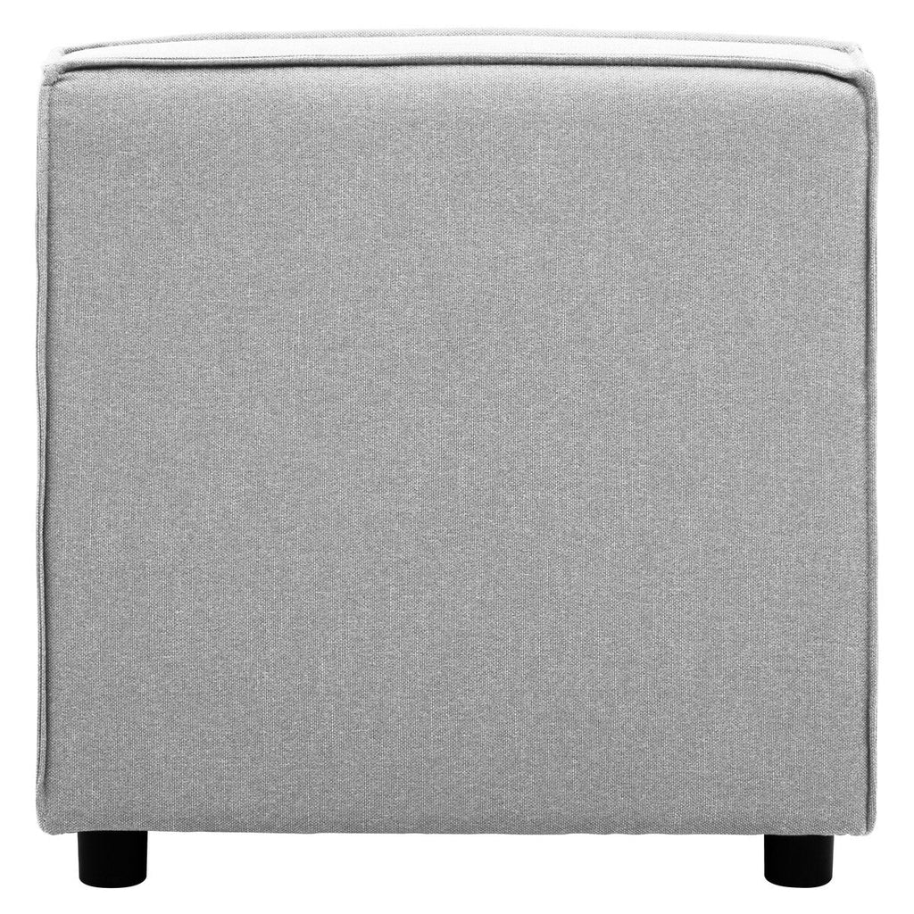 Orsina Toulouse Grey Fabric Armless Modular Sofa – Contemporary Seating